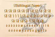 Chameton - Decorative Blackletter, a Blackletter Font by Dhabee (Thumbnail 14 of 15)