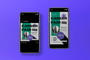Grey Swiss Career Fair Flyer Set, a Flyer Template by graphicook (Thumbnail 3 of 3)