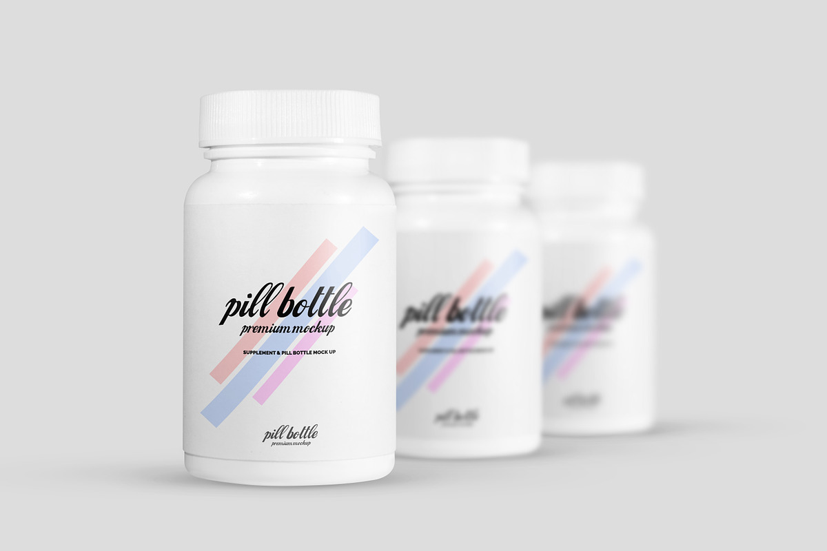 Pill Bottle Mockup, a Cups & Container Mockup by Toasin Studio (Photo 6 of 6)