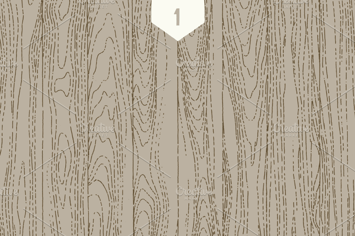 3 Wood Line Patterns - By hand preview 2