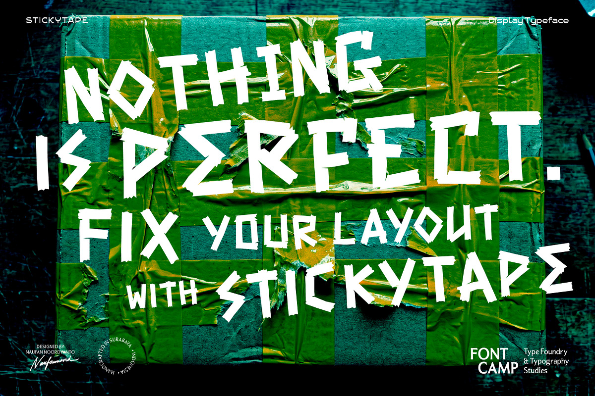 Stickytape Font, a Handwritten Font by Fontcamp Type Foundry (Photo 3 of 9)