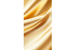 Smooth golden silk fabric close up, a Texture Illustration by Lermont51