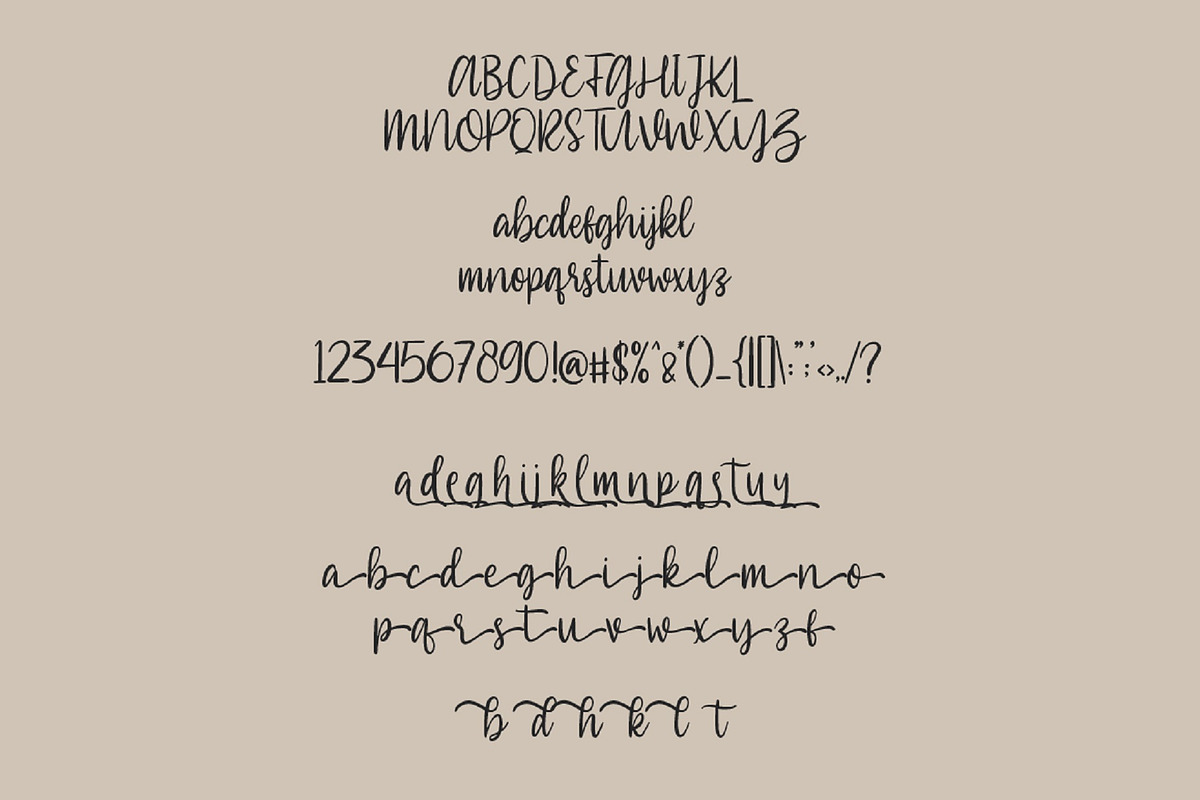 Southiya - Modern Calligraphy Font preview 7
