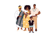 Families of different nationalities, a Person Illustration by PaperTrident (Thumbnail 9 of 9)