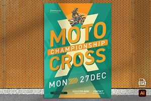 Motocross Championship Flyer, a Flyer Template by Aarley Kaiven
