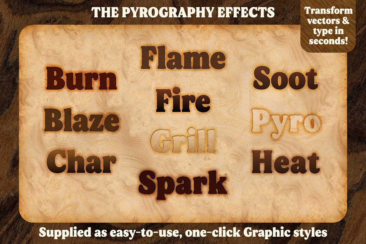 Wood Textures & Pyrography Effects, a Layer Style Add-On by The Artifex Forge (Photo 15 of 16)
