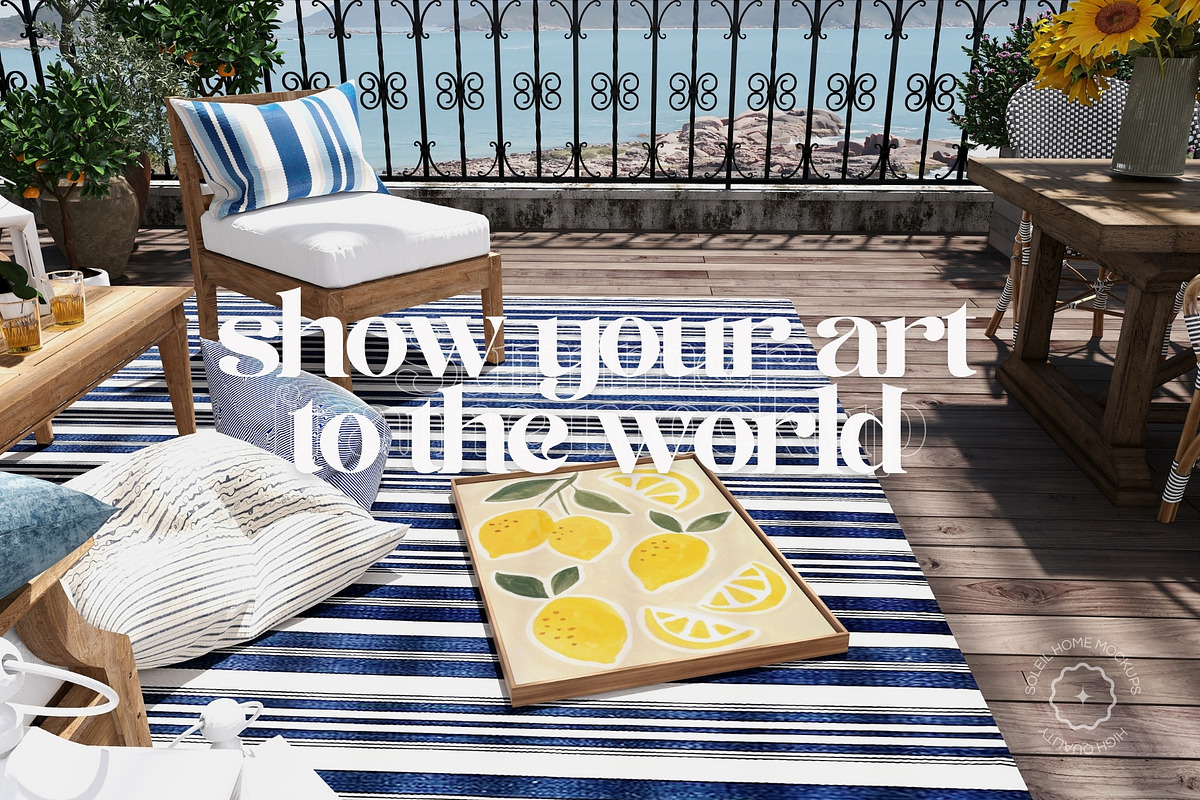 SUMMER | Mediterranean Frame Mockups, a Household Mockup by SoleilHomeMockups (Photo 9 of 10)