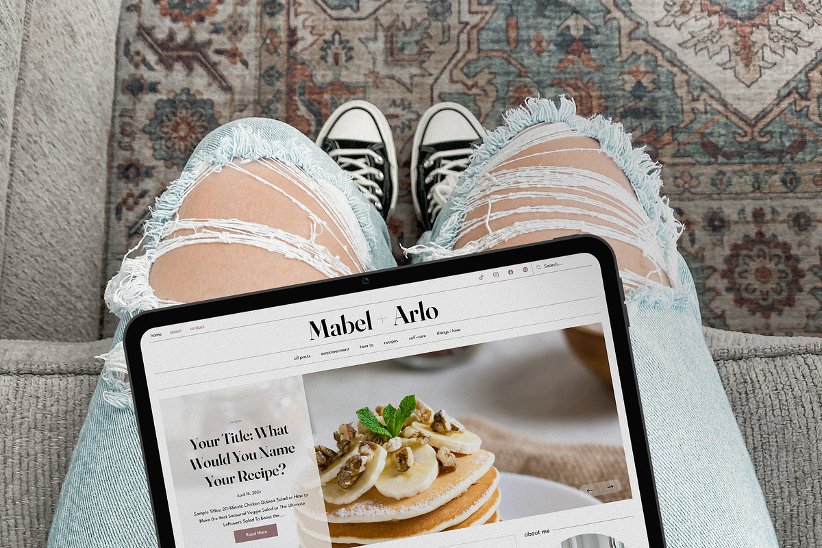 Mabel + Arlo Wix Template, a Wix Template by Girl Boss From Home (Photo 3 of 8)