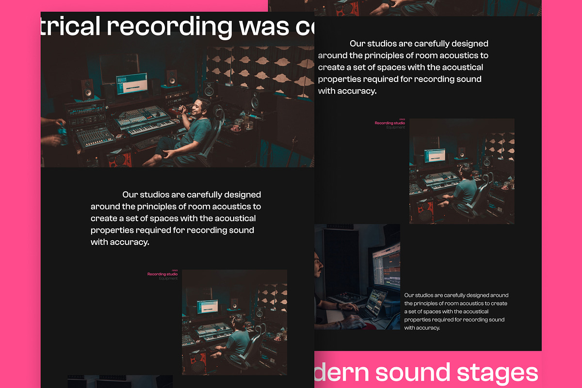 Studio website, a Landing Page Template by danielsantinhos (Photo 4 of 7)