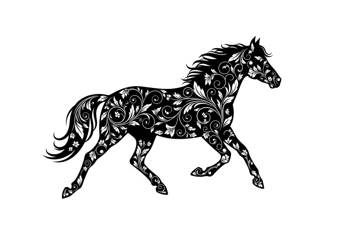 Running Horse Silhouette SVG Bundle, an Illustration by Creativeshirt (Photo 24 of 31)