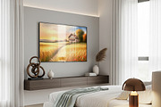 Golden Wheat Sunset Painting print, a Background Graphic by Floraphoria (Thumbnail 11 of 11)