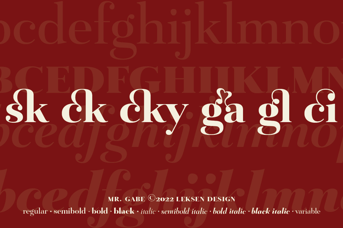 Mr Gabe Semibold Italic, a Serif Font by Leksen Design (Photo 2 of 7)