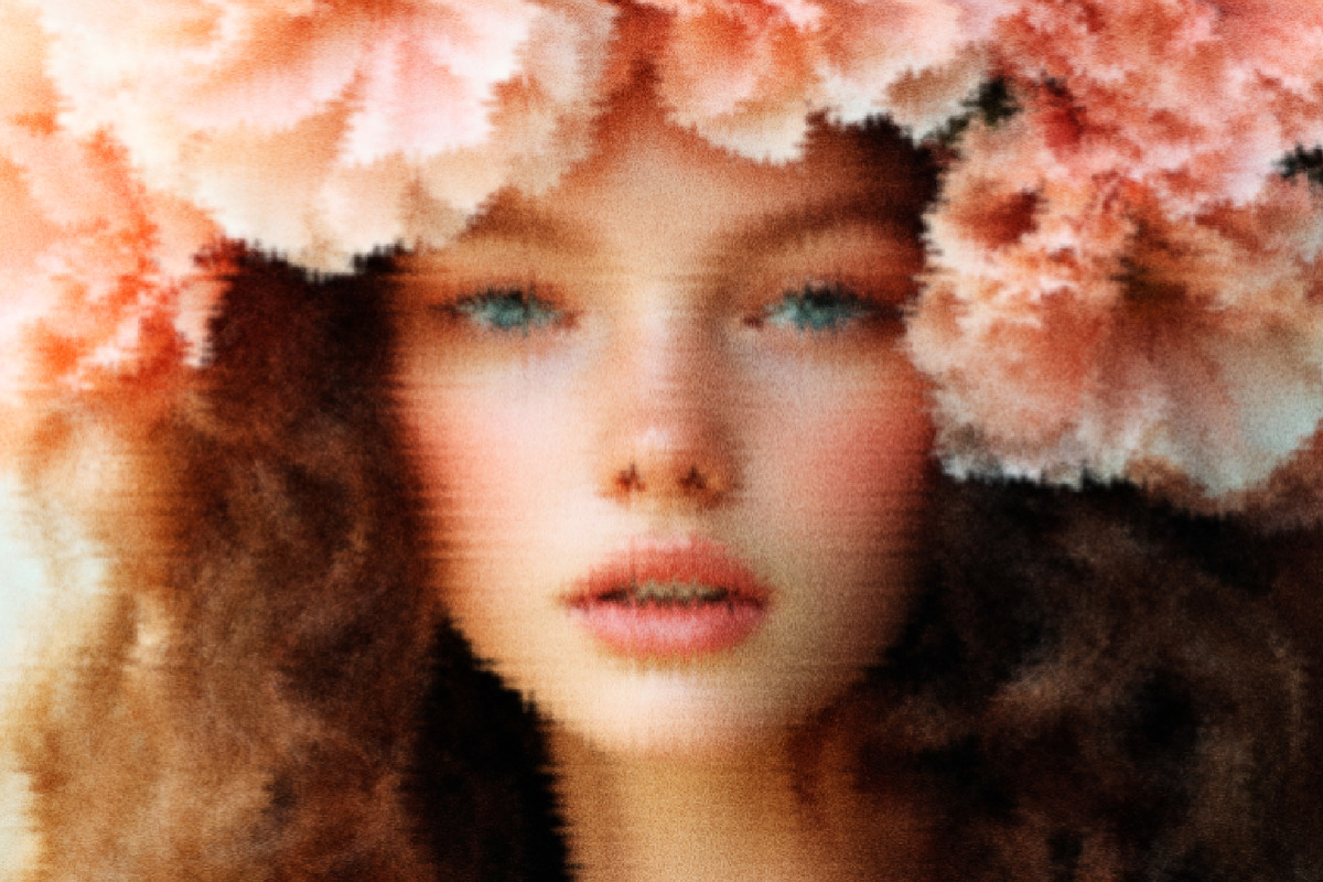 Glass Blur Flower Effect, a Brushes & More by studiogstock