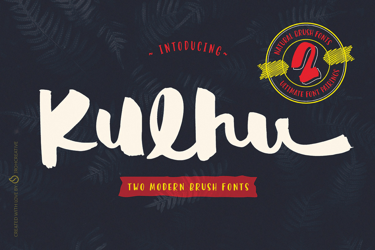 Kulhu, 2 Brush Font Packages, a Script Font by JROH Creative (Photo 1 of 12)