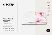 Fleece Blanket Round Corners Mockup, a Product Mockup by creatsy4 (Thumbnail 1 of 9)
