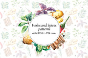 Herbs and Spices watercolor set, an Object Graphic by Vikeriya (Thumbnail 4 of 5)