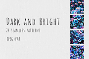 Dark and Bright Floral Patterns, a Pattern Graphic by Art Sproot (Thumbnail 1 of 12)