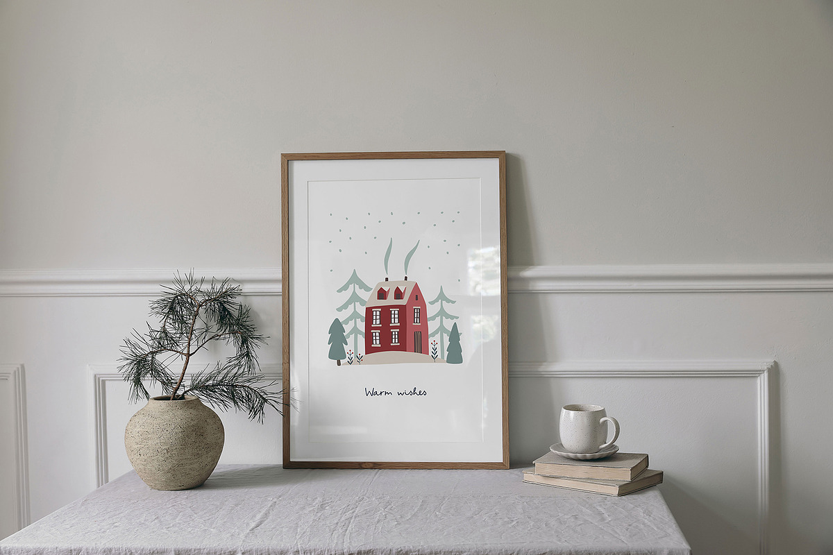 Cute Scandinavian Christmas set, a Seasonal Illustration by Tabita's shop (Photo 4 of 10)