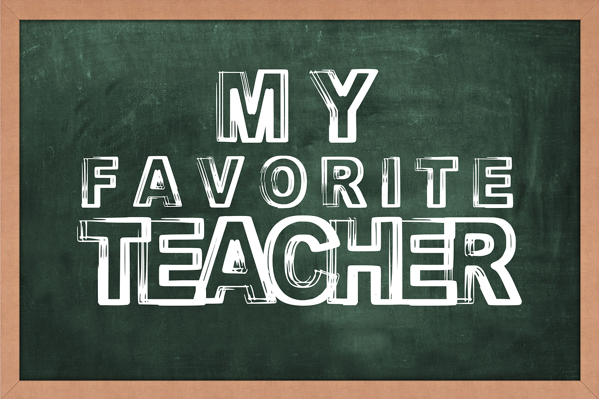 Teacher - Chalk Writing Font Types, a Font by KiddoGlyphs Studio (Photo 1 of 4)