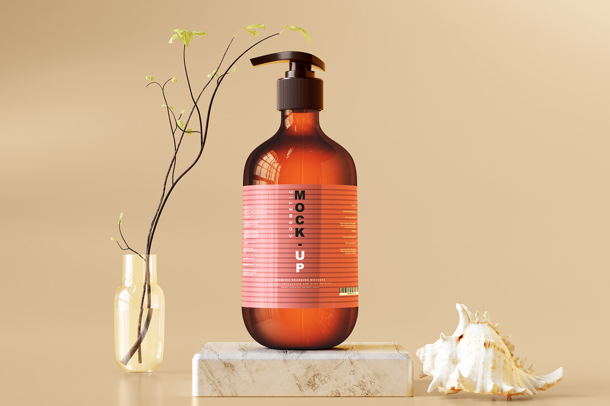 250+ Cosmetic Branding Mockup Bundle, a Cups & Container Mockup by pmvch (Photo 222 of 273)