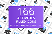 166 Activities Filled Icons, an Outline Icon by IconBunny (Thumbnail 1 of 6)