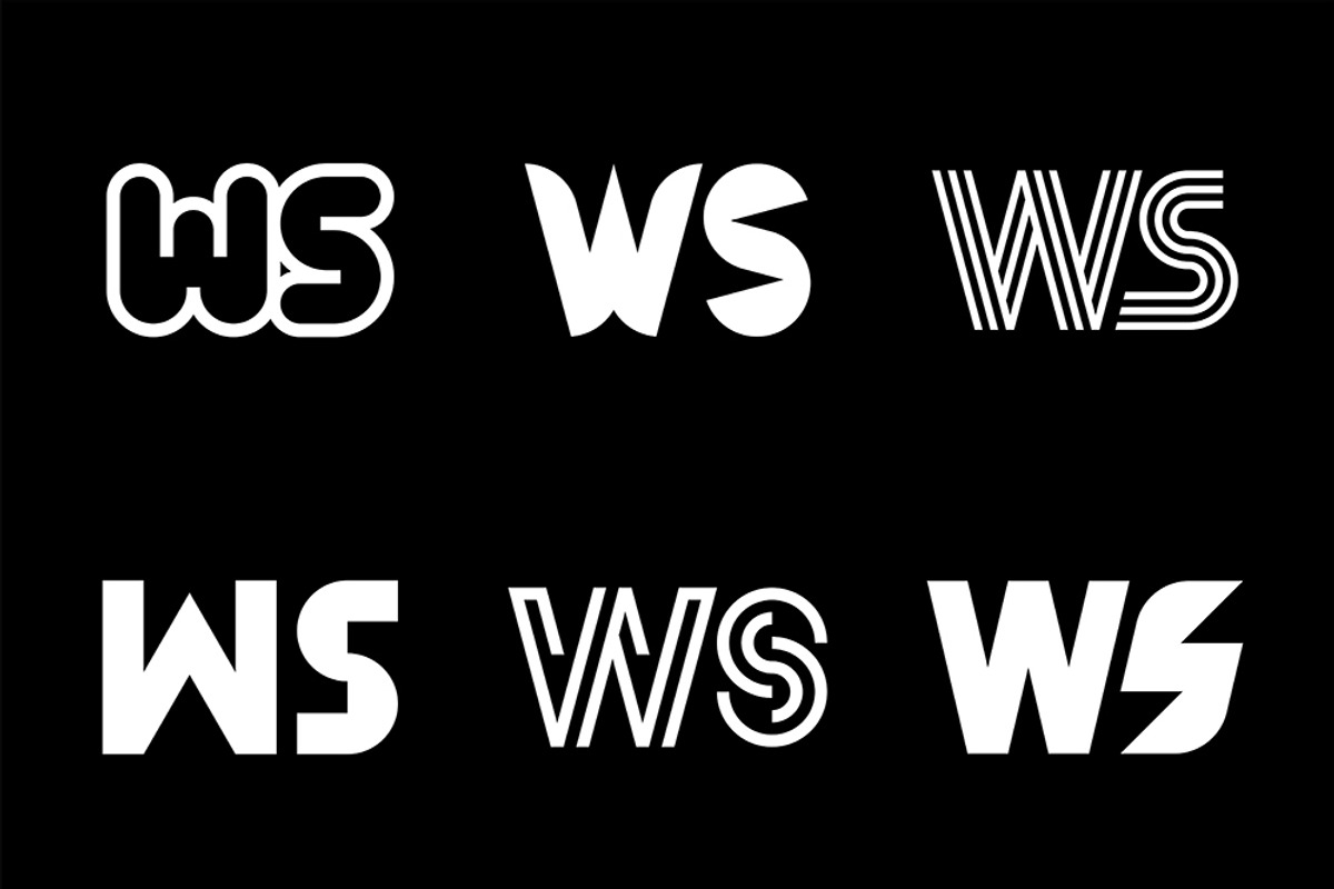 Set of letter WS logos, an Object Graphic by NataliiaVolyk
