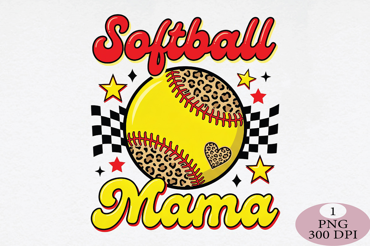Softball Mama PNG, an Illustration by Daily.Designs (Photo 1 of 5)