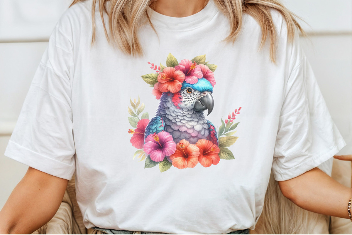 Colorful Parrot Clipart, an Illustration by Pixels.Craft (Photo 4 of 7)