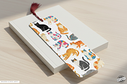 Whimsy Cats Bookmarks Png Bundle, an Animal Illustration by Markicha Art (Thumbnail 3 of 12)