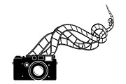 Vintage Camera Film Silhouette, an Object Illustration by yasushie (Thumbnail 12 of 31)