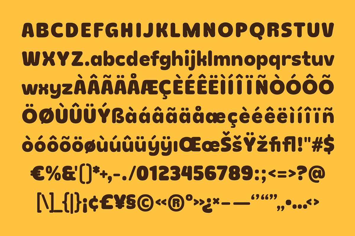 SFC Ink Bolt - Bold Rounded Ink‑Trap, a Sans Serif Font by Skilline Supply Co. (Photo 4 of 5)