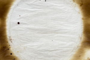 Burnt Baking Paper Background Texture