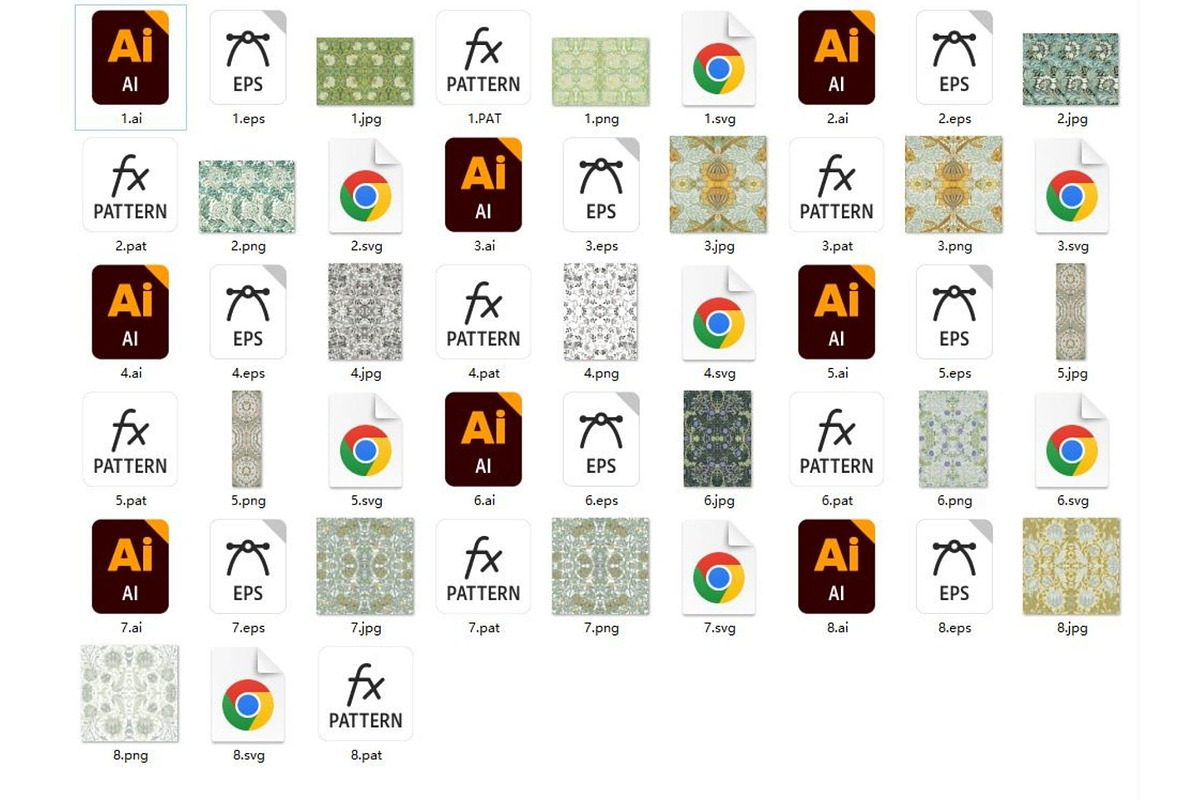 William Morris Seamless Patter 13, a Pattern Graphic by ARTOZEN DIGITAL (Photo 19 of 19)