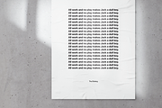 Glued Poster Mockup, a Mockup by Unio Designs (Thumbnail 5 of 5)