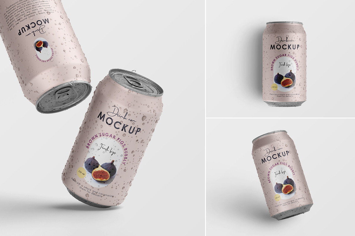 Drink Can Mockups, a Packaging Mockup by Tahtagraphic (Photo 1 of 10)