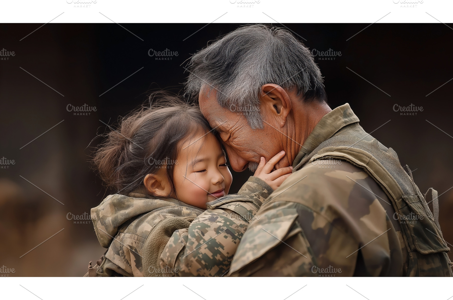 An Asian grandfather and, a Person Photo by Sergey Kotenev
