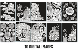 10 Coloring Images. PDF Download