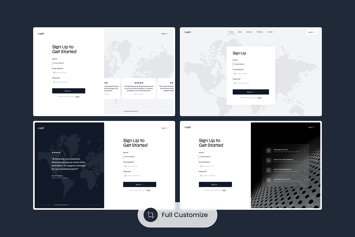 Logát - Login & Sign Up Kit, a Websites & App Template by SLAB! Design (Photo 2 of 4)