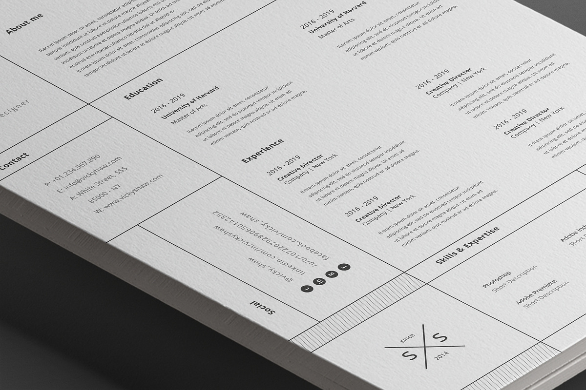 Sam Resume Template, a Resume Template by Nina Shaw (Photo 7 of 11)