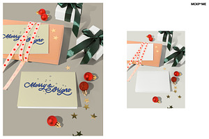 Christmas Greeting Cards Mockups 002