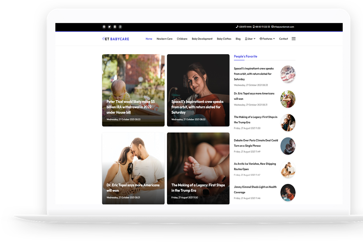 ET Babycare - News Joomla Template, a Websites & App Template by LTheme (Photo 2 of 2)