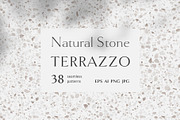 38 natural stone TERRAZZO patterns, a Pattern Graphic by Best Pattern Shop (Thumbnail 1 of 14)