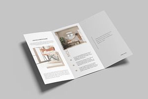 A4 Trifold Brochure Mockup