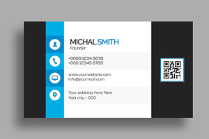 Eye Catching Modern Business Card, a Business Card Template by Saman Osama