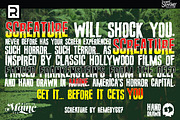 Screature, a Sans Serif Font by Remedy667 (Thumbnail 4 of 4)