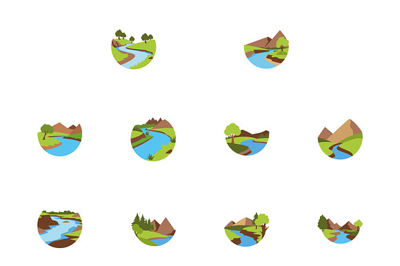 River Bank Landscape Set preview 2