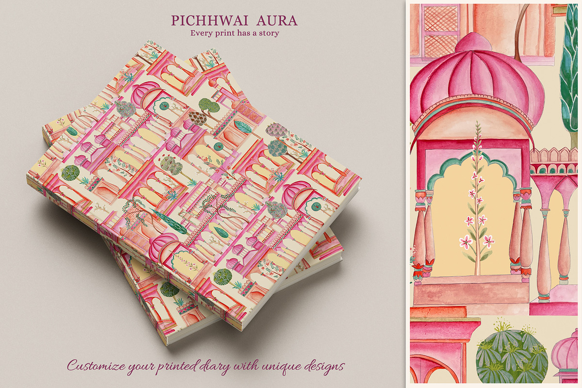 Pichhwai Aura Prints & Pattern, a Pattern Graphic by GND ART STUDIO (Photo 6 of 8)