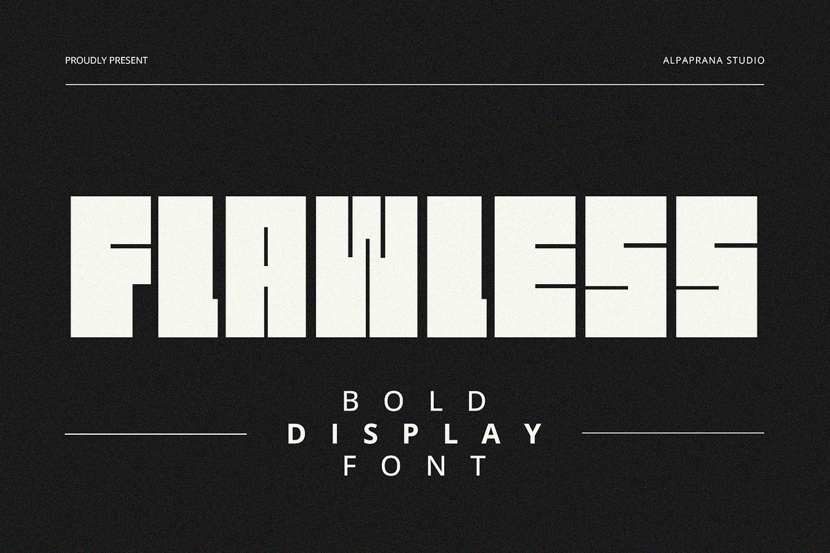 Flawless - Display Font, a Script Font by Alpaprana (Photo 1 of 9)