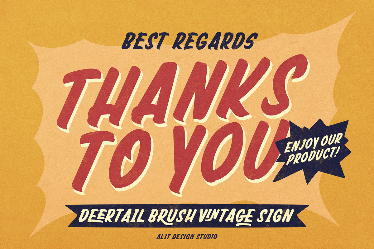 Deertail Brush Typeface, a Handwritten Font by alit design (Photo 17 of 17)