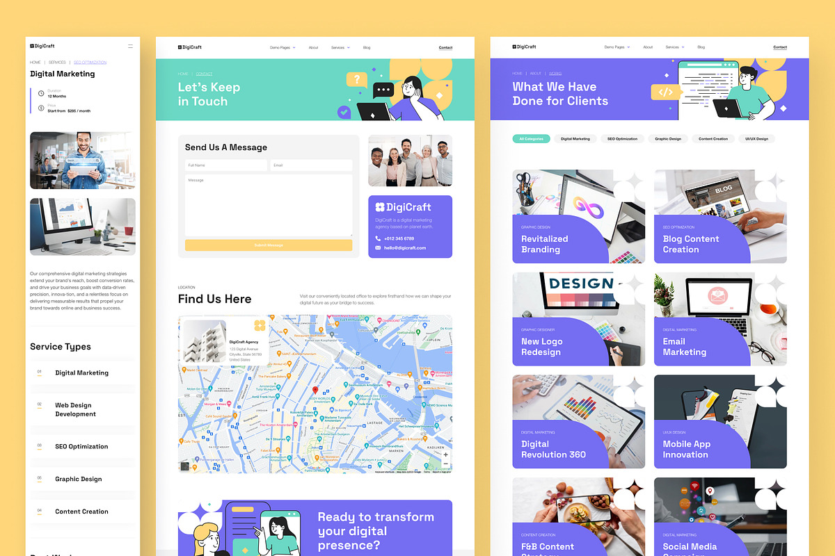 DigiCraft - Digital Agency Framer, a Websites & App Template by peterdraw (Photo 4 of 6)
